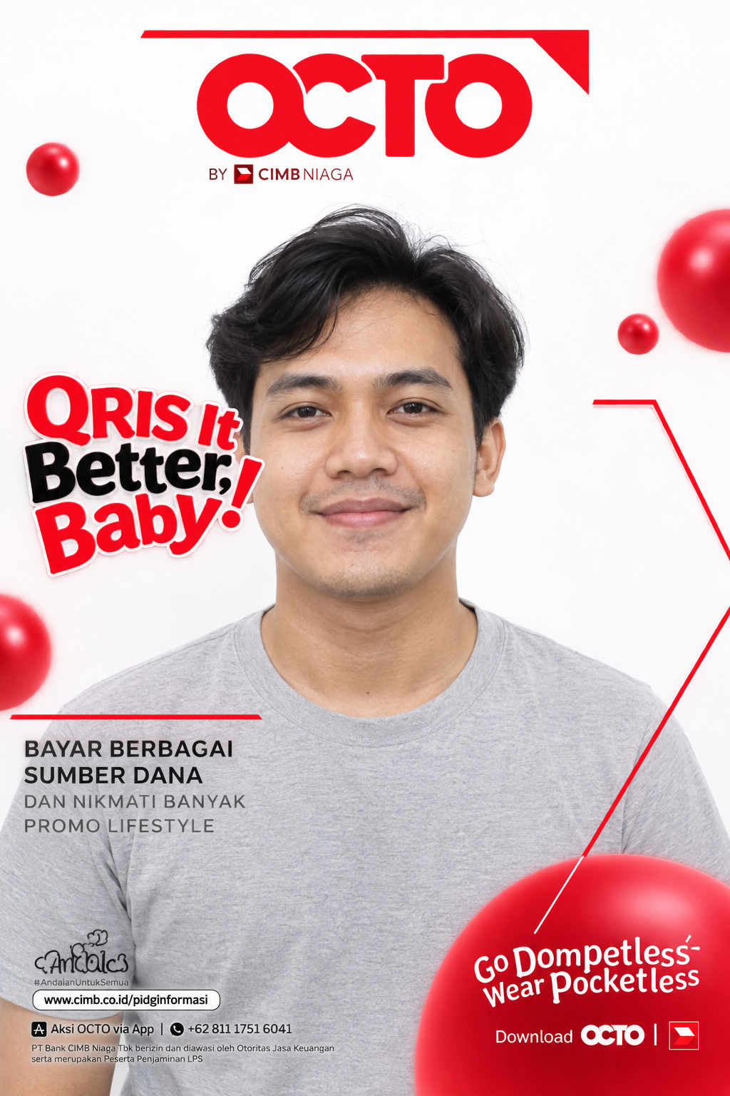 Male real photo with QRIS It Better Baby cover