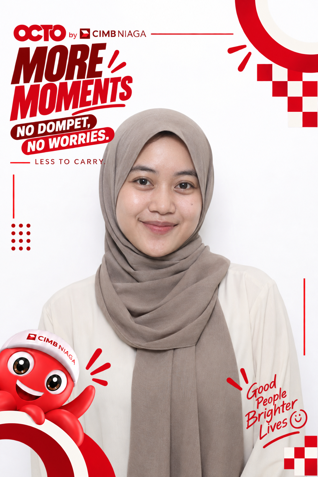 Hijab portrait with More Moments frame