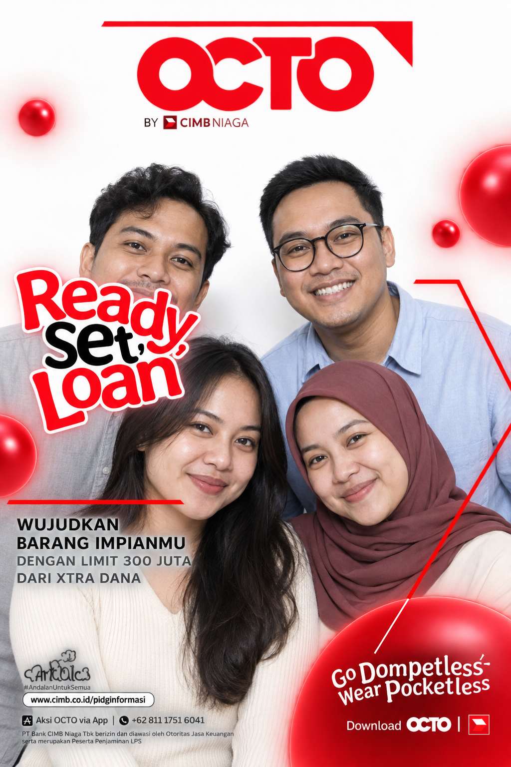Group photo with Ready Set Loan cover
